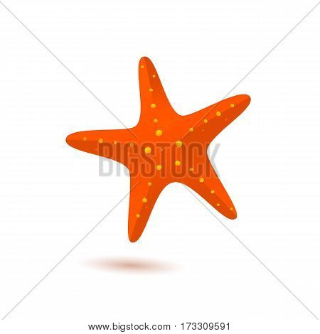 Starfish cartoon vector icon. Sea star illustration