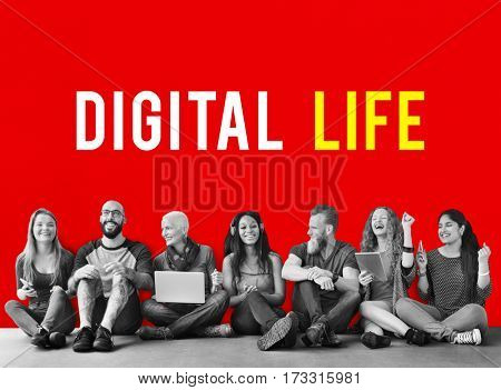 Internet Network Technology Social Platform Digital Word