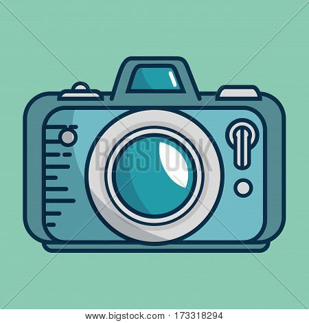 camera photographic handmade drawn vector illustration design