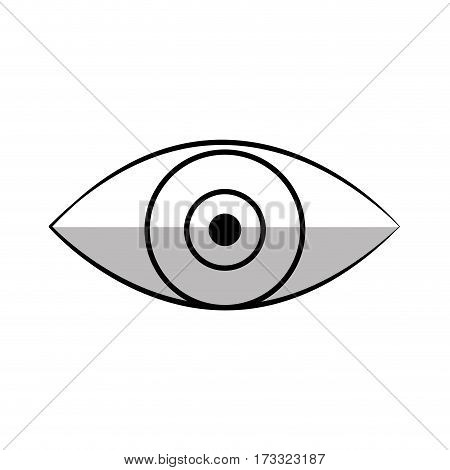 eye icon over white background. vecotr illustration