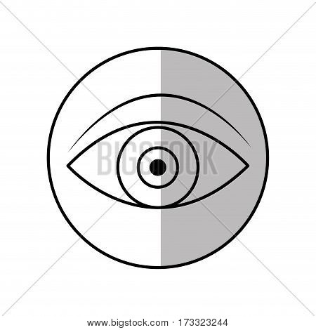 eye icon over white background. vecotr illustration