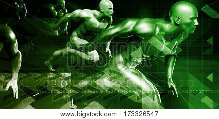 Performance Management and Job Evaluation Concept Art 3D Illustration Render