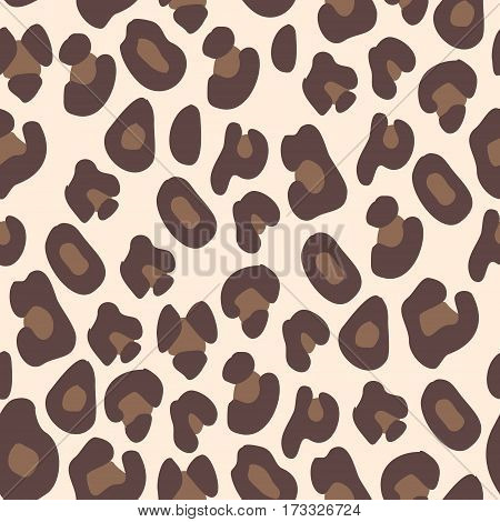 Leopard pattern. Seamless vector background for design