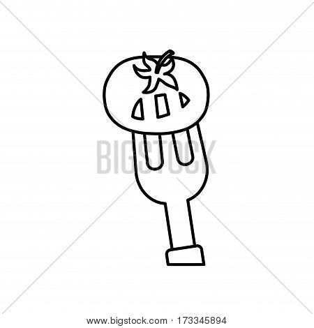 Delicious and fresh vegetable icon vector illustrration graphic design