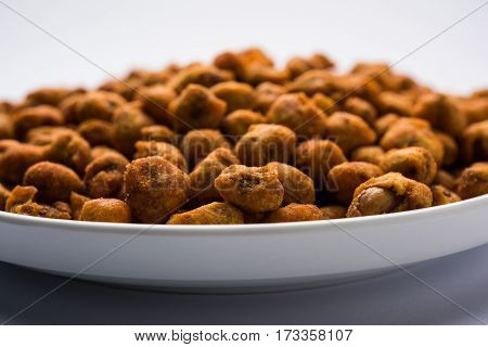 indian Spiced coated fried or tasty delicious Masala peanut.