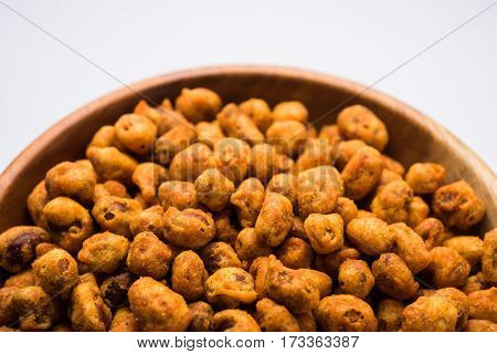 indian Spiced coated fried or tasty delicious Masala peanut.