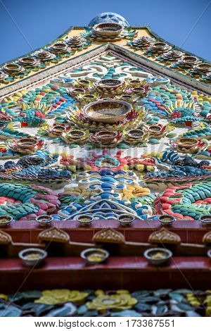 Buddhist Church Built From Porcelain