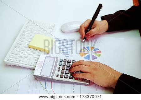 Business Man Hand Pointing At Business Document During Discussion At Meeting