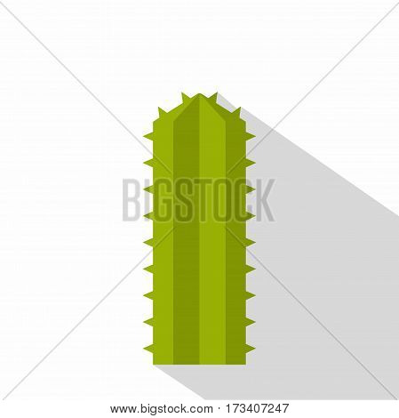 Green Cereus Candicans cactus icon. Flat illustration of Cereus Candicans cactus vector icon for web isolated on white background