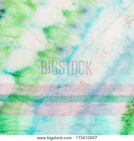 Batik With Blue Pattern And Pink Stripe