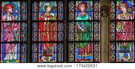 Stained Glass - Catholic Saints