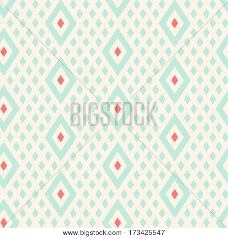Vector Geometric Seamless Flat Pattern With Rhombus For The Decoration Design, Bussines, Wallpapers