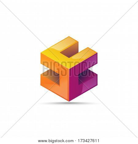 Imagination Abstract Shape Block Element Icon For Business Logo. Imagination Abstract Form, The Icon