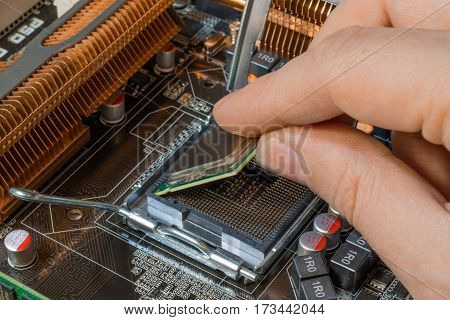install computer processor in to cpu socket