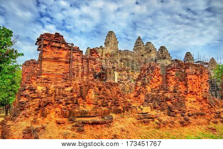 Phnom Bakheng, a Hindu and Buddhist temple at Angkor Wat in Cambodia