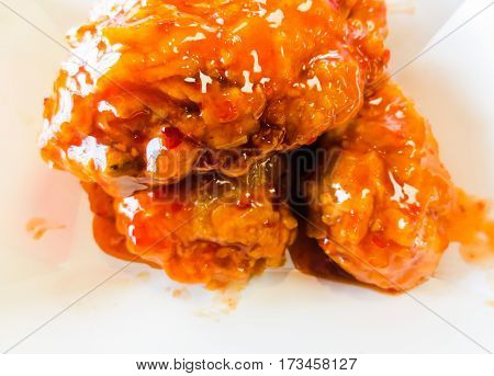 Sweet and Chili fried chicken flavor taste so good.