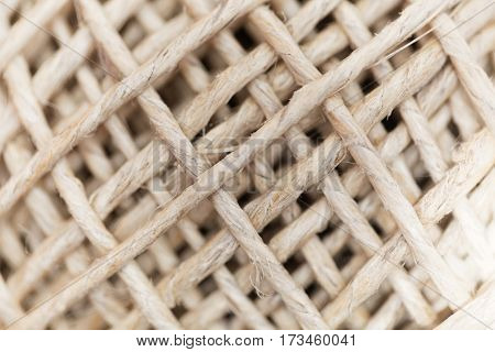 A detail photo of a ball of garn.