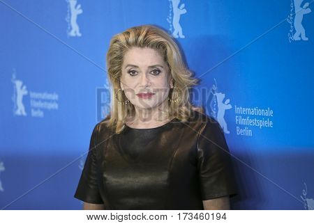 Catherine Deneuve attends the 'The Midwife' (Sage Femme) photo call during the 67th Film Festival Berlin at Grand Hyatt Hotel on February 14, 2017 in Berlin, Germany.
