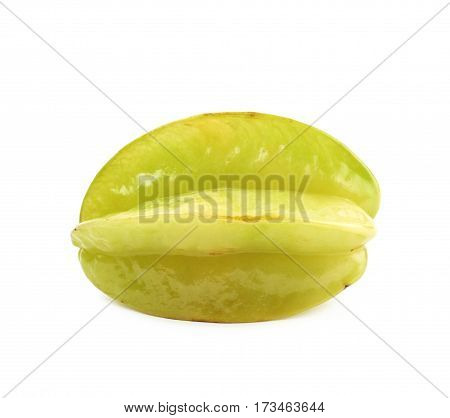 Carambola fruit isolated over the white background