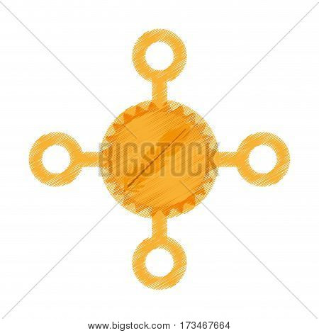drawing feathercoin web icon vector illustration eps 10