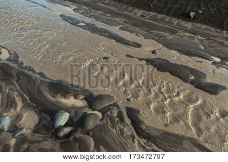 River Studenaya in the morning. Kamchatka Peninsula.