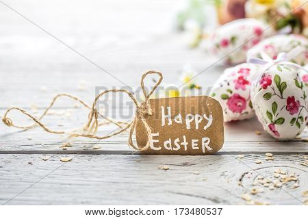 Easter Composition With Eggs