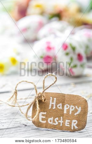 Easter Composition With Eggs