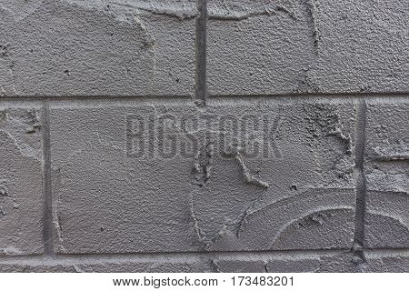 Dry Color rough plaster wall made by hand