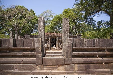 Shiva Dewalaya Polonnaruwa or Pulattipura ancient city of the Kingdom of Polonnaruwa in Sri Lanka