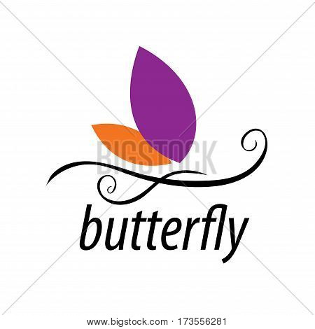 logo design pattern butterflies. Vector illustration icon