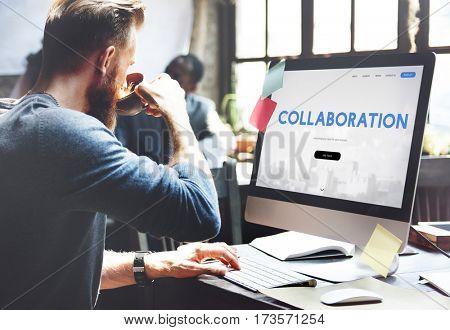Collaboration Corporate Business Word