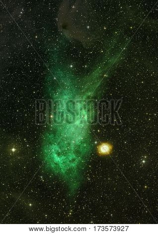 Star field in space a nebulae and a gas congestion. Elements of this image furnished by NASA .