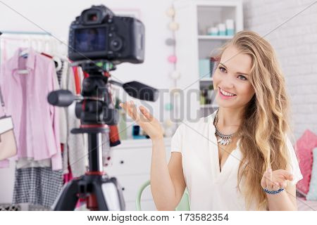 Girl As A Vlogger