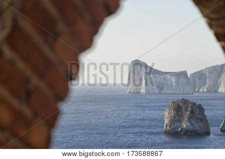 View of Pan di Zucchero from Nebida