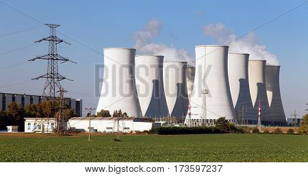 Cooling tower of Nuclear power plant Jaslovske Bohunice - Slovakia