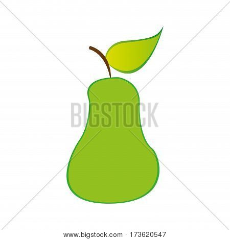 pear fruit icon stock, vector illustration design