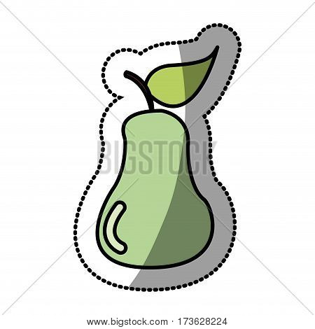 pear fruit icon stock, vector illustration design