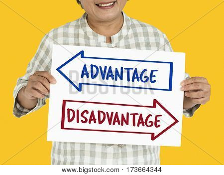 Arrows Opposite Choice Advantage Disadvantage Icon