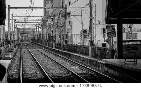 Skytrain Track In Manila, Philippines