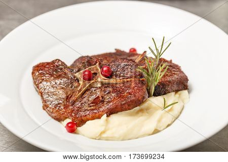 Grilled Wild Boar Steaks