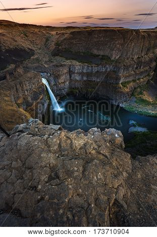 Palouse Fall In Washington Usa
