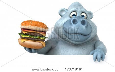 Fun yeti - 3D Illustration