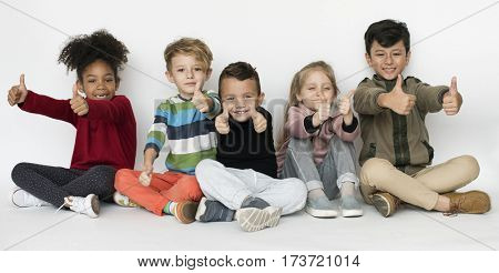 Schooler Frinds Happiness Cute Playful