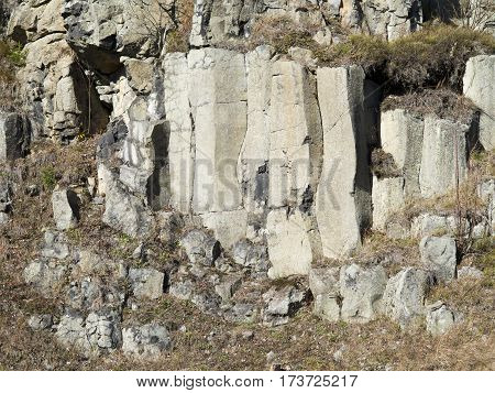 Image of the old basalt quarry in The Ore Mountains