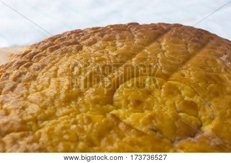 Head Of Traditional Adygei Cheese Handmade