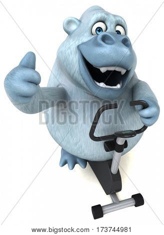 Fun yeti - 3D Illustration