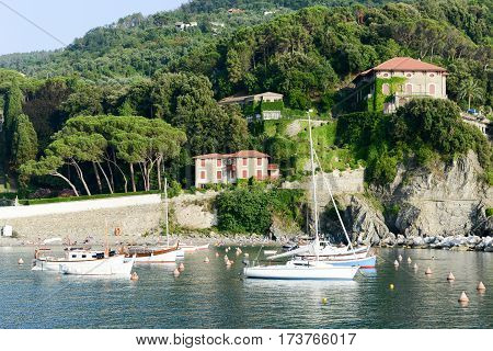 The Beach Of Levanto In Liguria, Italy