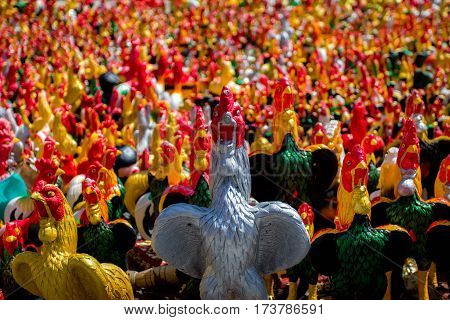 Chicken Statue Army.