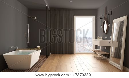 Classic Bathroom, Modern Minimalistic Interior Design