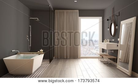 Classic Bathroom, Modern Minimalistic Interior Design